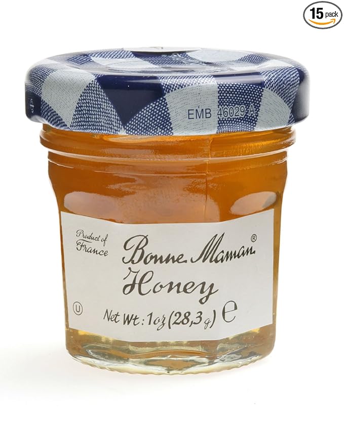 Bonne Maman Honey Mini Jars - 1 oz x 15 pcs Kosher
