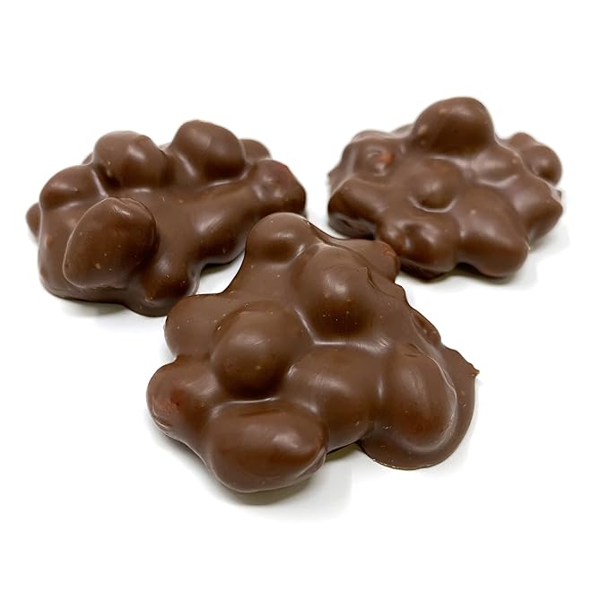 Milk Chocolate Peanut Clusters 12 Ounce - Roasted Peanuts Covered in Creamy Milk Chocolate - Gourmet Candy Snack Gift - CandyKorner