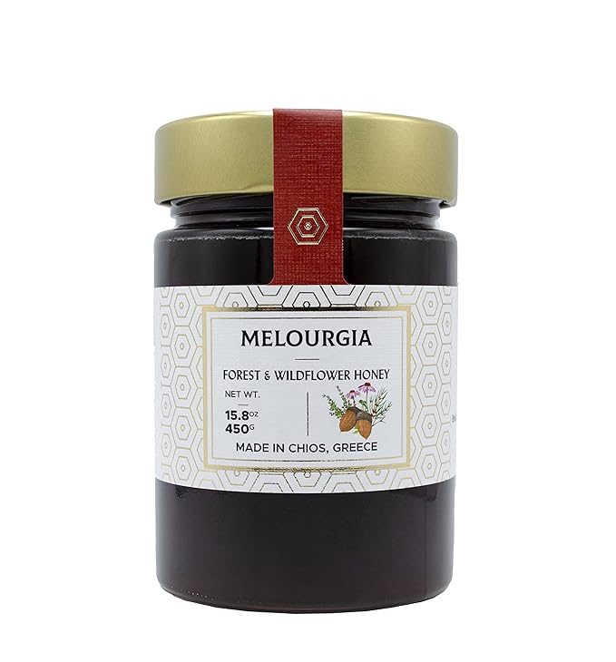 Melourgia - Forest and Wildflower Honey 450g (Greek Honey) GREAT TASTE AWARD WINNER!