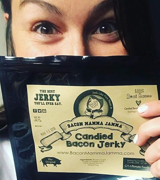 Brown Sugar Bacon Jerky Candied Bacon (Bulk Jerky) (40 Packs)