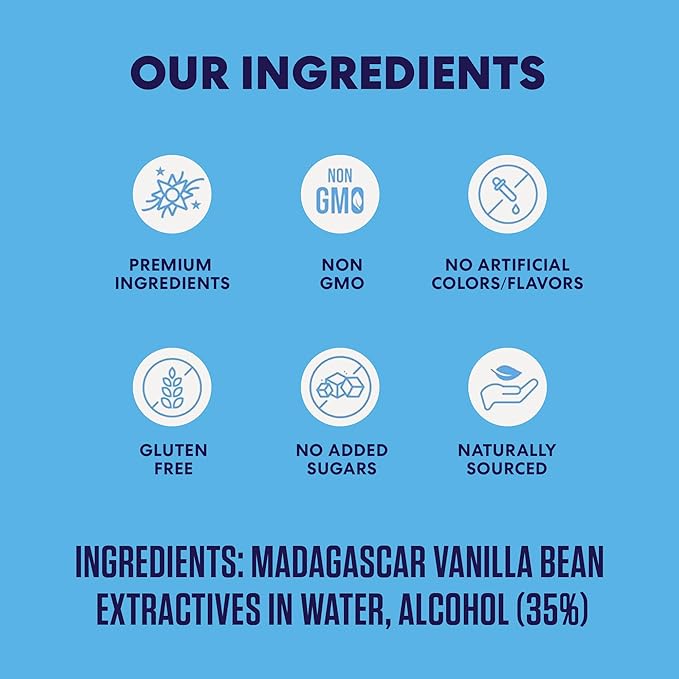 Magnolia-Star Pure Vanilla Extract 32 oz. Made from Hand-Selected Madagascar Bourbon Vanilla Beans Gluten Free Baking Vanilla (8 oz. Bottles 4 Ct)