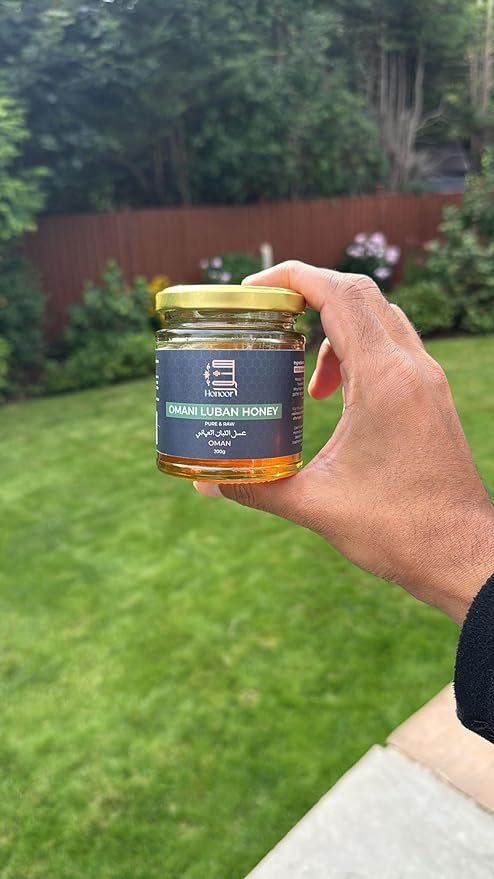 Honoor Omani Luban Honey 200g – Rare A+ Grade Pure &amp Raw Frankincense Blossom Honey Premium Natural from Oman Limited Harvest Authentic &amp Rare