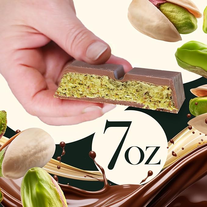 Dubai Chocolate Bar Pistachio Chocolate Knafeh Bar (7 Oz Pistachio)