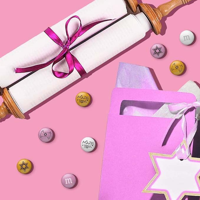 M&ampM’S WORLD Bat Mitzvah Milk Chocolate Candy 5lbs of Bulk Candy in Resealable Pack for the Celebration Sweet Stuff for DIY Commemorative Bat Mitzvah Gift or Party Favors
