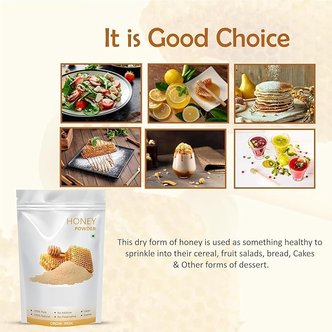 VED Honey Powder 100gm- Dried Honey for Food- Beverages-Bakery-Cosmetics- Natural Sweetener. Brand: Generic