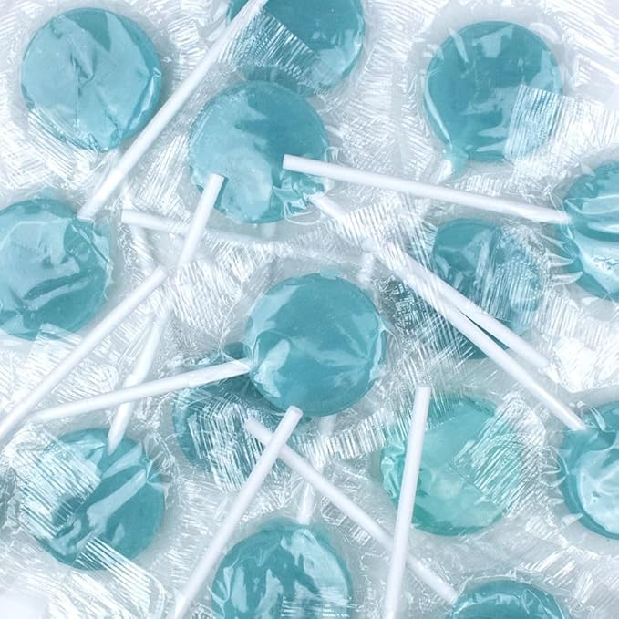 8.74lbs Light Blue Candy Buffet Set With Jelly Beans Lollipops Chocolate Gems Sanded Gummy Bears Fruit Chews and Popcorn For Parties (Feeds 24-36 People) - Candy Only