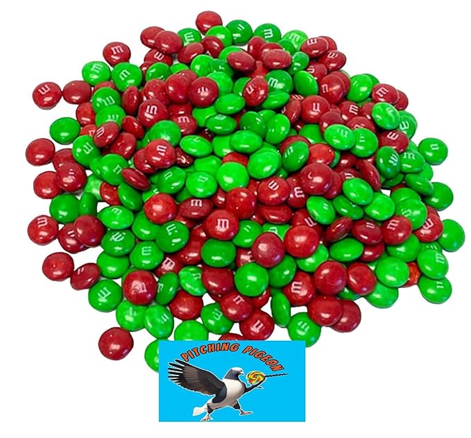 Christmas Mini Baking MM 40oz Bulk Red &amp Green Milk Chocolate Candy – Holiday Baking Bits Chips for Cookies Cupcakes Gingerbread &amp Stocking Stuffer Gifts