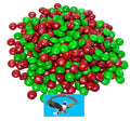 Christmas Mini Baking MM 40oz Bulk Red &amp Green Milk Chocolate Candy – Holiday Baking Bits Chips for Cookies Cupcakes Gingerbread &amp Stocking Stuffer Gifts