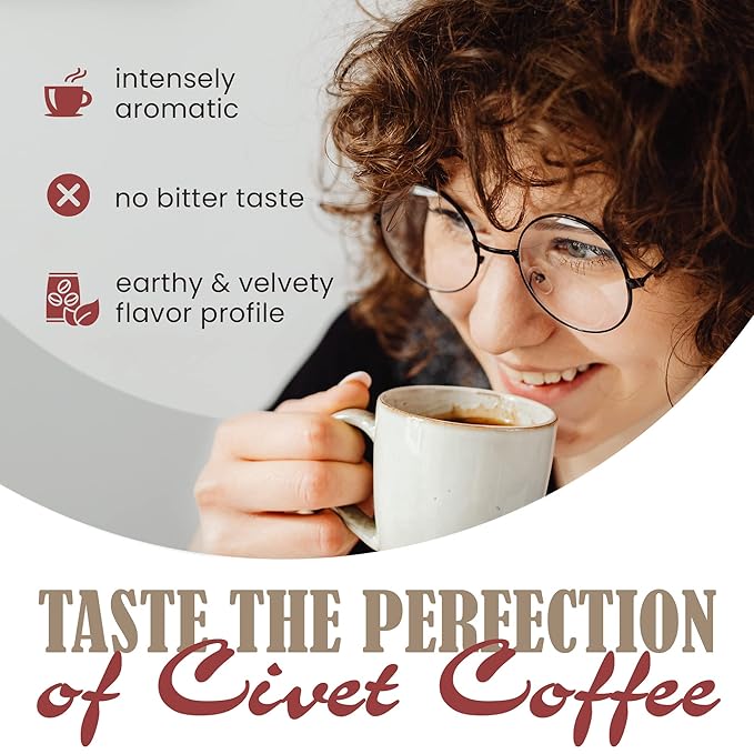 Wild Kopi Luwak the World’s Most Exclusive Coffee Sustainably Sourced From Sumatra Indonesia (100gr / 3.5oz)