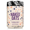 Naked Oats - Blueberry Cobbler Overnight Oats 20g Grass-Fed Protein Gluten-Free Oatmeal Instant Breakfast or Shake High Protein Oatmeal High Fiber Breakfast Shake Non GMO No Soy - 12 Servings