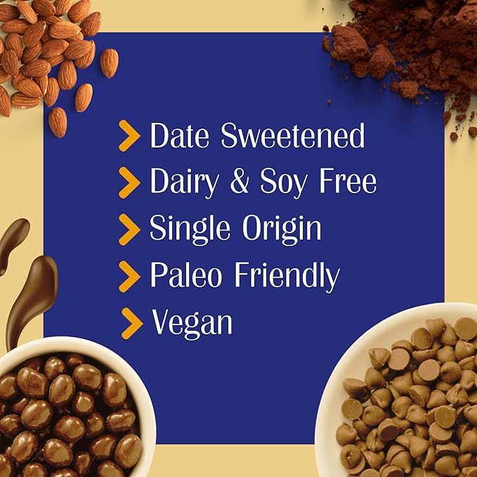 Bon Appesweet Date Sweetened Chocolate | Golden Bar Chocolate Chips &amp Golden Covered Almond Protein Snacks | Variety (Pack of 3) | Zero Added Sugar 54% Cacao Plant Based Dairy and Guilt Free!