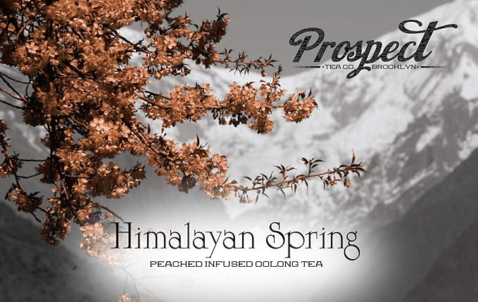 Prospect Tea Co. Himalayan Spring Peach Infused Oolong Tea Pods Compatible with K Cup Brewers Including 2.0 40 Count