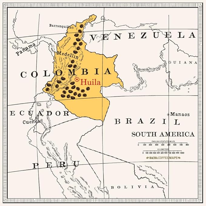 Bacha Coffee | Magdalena Colombia Single Origin Medium Roast 100% Arabica Specialty Coffee 12 Coffee Drip Bags Gift Box
