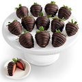 Shari’s Berries Artisan Belgian Dark Chocolate Covered Strawberries | Chocolate Covered Strawberry Gift Box | For Valentine's Day Anniversary Celebrations &amp Thank You’s (Full Dozen 12 Berries)