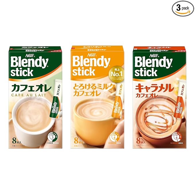 Blendy Stick Assortment 2.8oz 3Types Japanese Instant Cofee Ninjapo