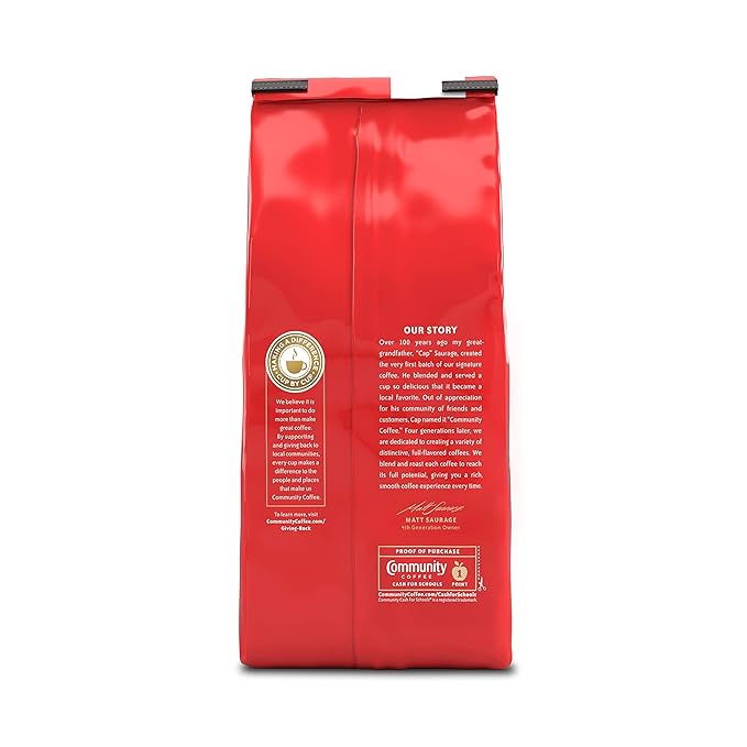 Community Coffee French Roast Dark Roast Ground 12 oz 3 ct Gable Top 12 Ounce (Pack of 3)