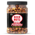 BEER NUTS Original Peanuts Resealable Jar Sweet and Salty Gluten-Free Kosher Low Sodium Peanut Snacks (19oz)