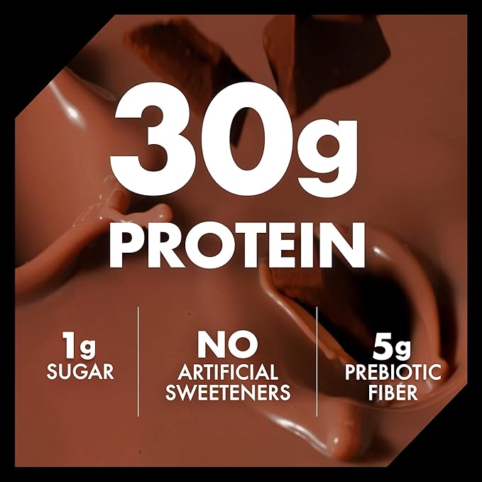 Oikos Protein Shake Exclusive Variety Pack 30g High Protein Drinks Shelf Stable Ready to Drink 5g Prebiotic Fiber 12 fl oz Bottle (4 ct Chocolate 4 ct Vanilla 4 ct Salted Caramel)