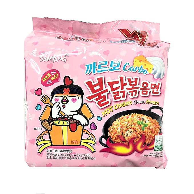 Samyang Carbo Spicy Chicken Fried Noodles - PACK OF 3