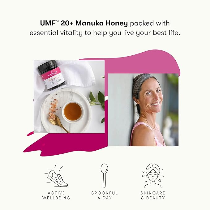 New Zealand Honey Co. Raw Manuka Honey UMF 24+ / MGO 1122+ 17.6 oz &amp UMF 20+ | MGO 829+ 17.6 oz