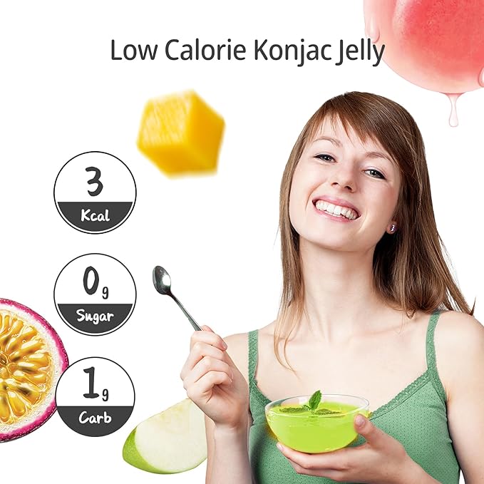 Hethstia Protein Ramen Cup &amp Konjac Jelly Bundle – 32g Plant Protein Spicy Kimchi Ramen Soup with Drinkable Konjac Jelly Variety Vegan Low Calorie On-the-Go Healthy Meal &amp Snack Combo
