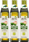 Zeta Extra Virgin Olive Oil with Basil and Garlic 8.5fl oz. Pack of 3