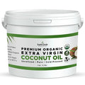Earth Circle Organics Premium Ultra-Pure Unrefined Cold Pressed Extra Virgin Coconut Oil - Gluten-Free Keto &amp Paleo Friendly - Raw Coconut Oil for Skin &amp Hair Care Cooking Baking &amp More