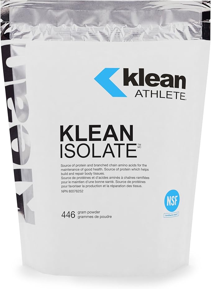 Klean Athlete Klean Isolate - Whey Protein Isolate - Daily Protein &amp Amino Acid - Intake for Muscle Integrity* - NSF Certified for Sport - 20 Servings - Unflavored