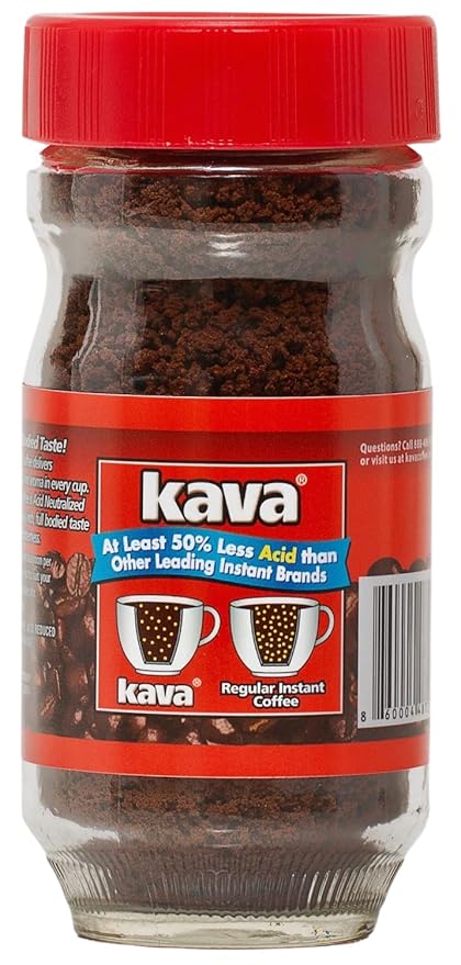 Kava Acid-Neutralized Instant Coffee 4 Ounce (Pack of 12)