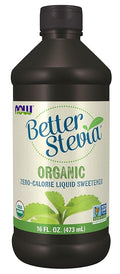 NOW Foods BetterStevia Organic Zero-Calorie Liquid Sweetener Keto Friendly Suitable for Diabetics No Erythritol 16-Ounce