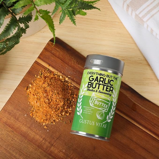 After-School Flavor Fix Trio – Everything But the Burger Garlic Butter &amp Honey Butter Seasonings | Snack &amp Dinner Game-Changers by Gustus Vitae
