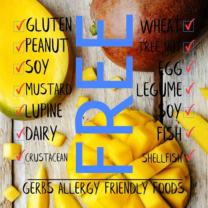 Gerbs Lightly Sweetened Dried Mango Cubes 2 lbs. | Unsulfured No Artificial Additives Resealable Bag | Naturally Sweet &amp Chewy | Top 14 Allergen-Free