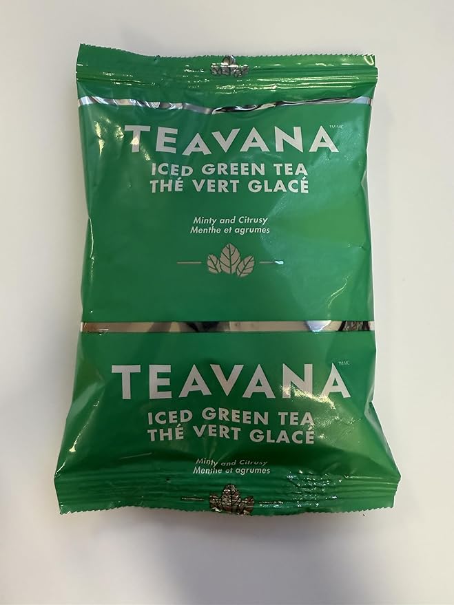 Iced Green Tea - Loose Leaves Minty &amp Citrusy - Teavanas Famous Qualtiy Compatible With Beverages from Starbuck's Cafes &amp With Teavana's Famous Quality Enjoy Hot or Iced - 106.1g Bags (Box