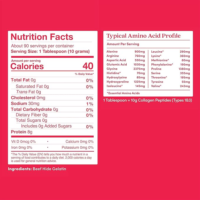 Further Food Premium Gelatin Powder – Unflavored Grass-Fed &amp Pasture-Raised Beef Hide Non-GMO Sugar-Free Keto &amp Paleo Friendly 31.74 oz