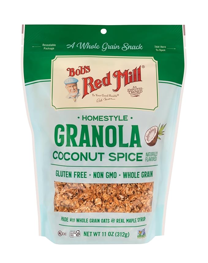 Bob's Red Mill Coconut Spice Granola 11oz (Pack of 6) - Non GMO Whole Grain Kosher