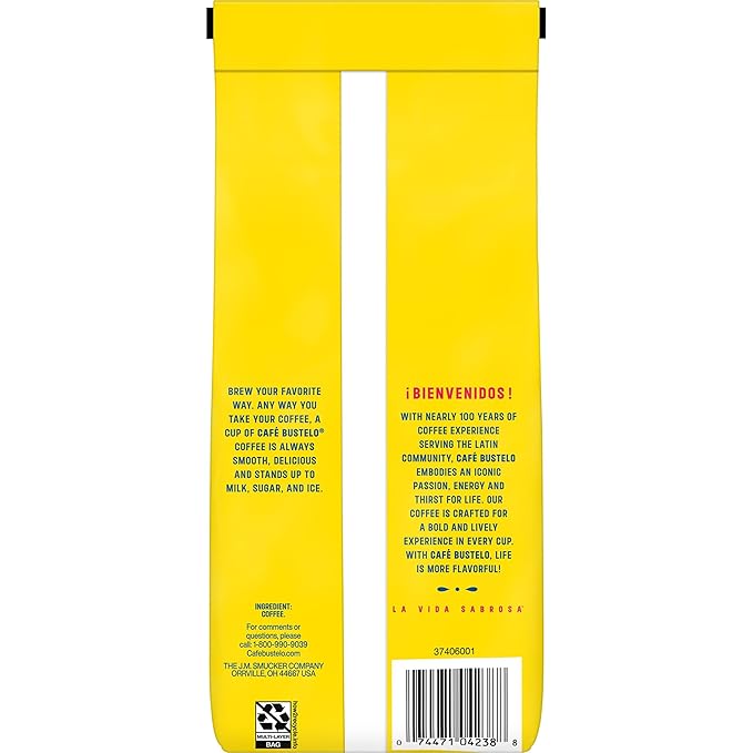 Café Bustelo Dark Roast Ground Coffee 11-Oz. Bag (Pack of 6)