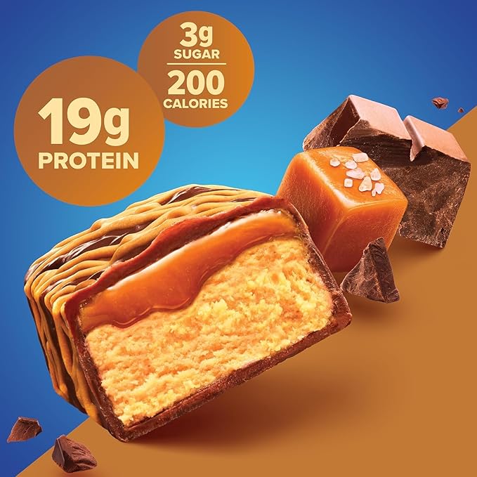 Pure Protein Bars High Protein Nutritious Snacks to Support Energy Low Sugar Gluten Free Chocolate Salted Caramel 1.76 oz. 36 Count