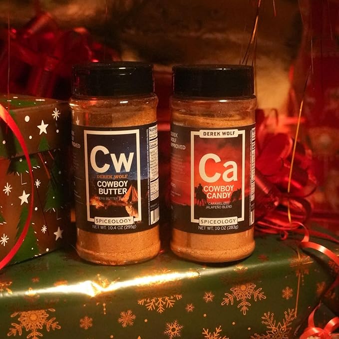 Spiceology – Derek Wolf Cowboy Collection – Seasoning Bundle Containing Cowboy Butter &amp Cowboy Candy – Gourmet Spice Blends for BBQ Grilling and Everyday Cooking