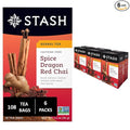 Stash Tea Spice Dragon Red Chai Herbal Tea Caffeine Free 18 Bags (Pack Of 6)