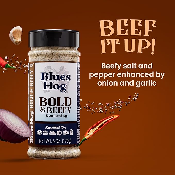 Blues Hog Seasonings BBQ Box – Original Bold &amp Beefy &amp Sweet &amp Savory Variety Pack – All‑Natural Dry Rub Gift Set Gluten‑Free Made in the USA