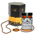 Ellora Farms Organic Honey Wild Thyme Raw Honey Greek Unfiltered Preservative and Additive Free Paris and Dubai Gold Awards Winner Gift Pack with Dipper - 450 g