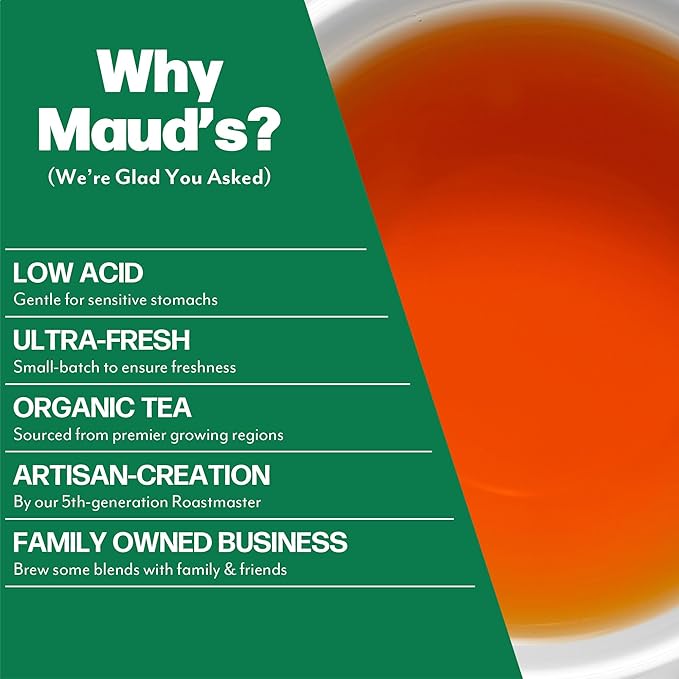 Maud's Organic Chamomile Lavender &amp Organic Peppermint Tea Bundle 48 ct Single Serve Pods – 100% Gourmet Blended Tea Leaves Compatible with Keurig K Cups Maker