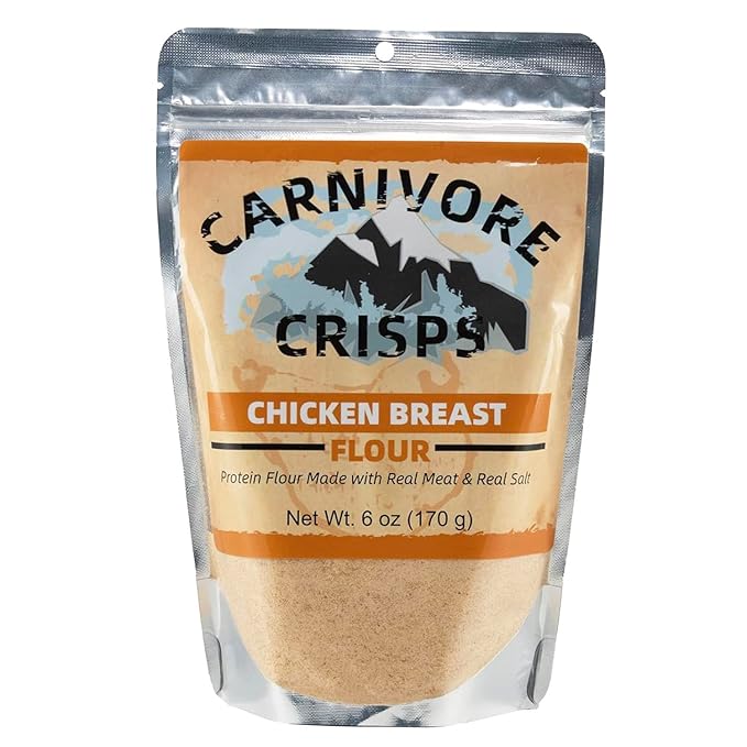 Carnivore Crisps Chicken Flour Premium Chicken Breast Flour for Cooking and Seasoning Rich in Protein Paleo &amp Keto Friendly 6 oz