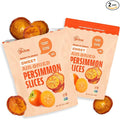 Whitney Jordan Naturals Air-Dried Persimmon Slices 16 Oz Pack of 2 - Dried Fruit Snack Made from Real Persimmons - No Sugar Added Gluten-Free Vegan Chewy Real Fruit for Clean Snacking