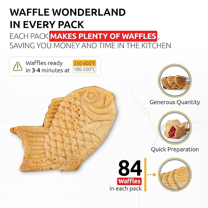 OldSoul Professional Taiyaki Waffle Mix | Crispy | Original Flavor | Dough Mix | GLUTEN FREE | 5 Lbs | 84 Waffles (5 Lbs Gluten Free)