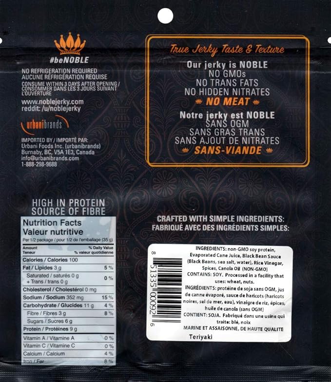 Noble Jerky - Vegan Jerky Variety Pack - 5 Flavors