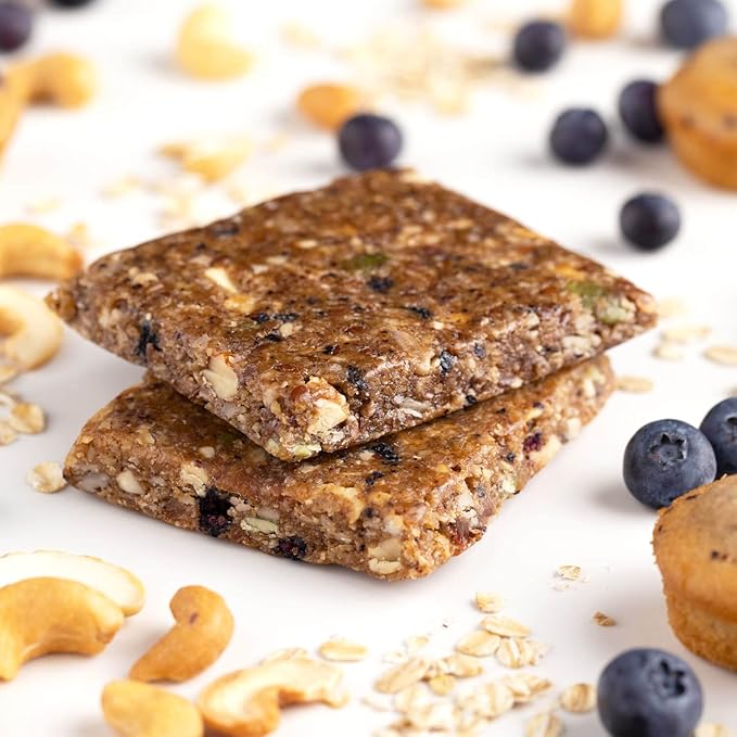 PROBAR - MEAL Bar Blueberry Muffin Non-GMO Gluten-Free Healthy Plant-Based Whole-Food Ingredients Natural Energy (12 Count)