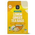 FGO Organic Lemon Ginger Tea 100 Count Eco-Conscious Tea Bags Resealable Bag Caffeine Free Packaging May Vary (Pack of 1)