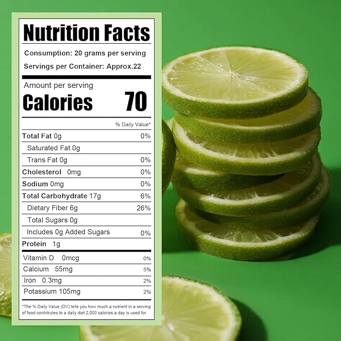 Dehydrated Lime Slices 16 oz / 1 lb / 454g Bulk - Cocktail Garnish Baking Cooking Tea Crafts | All-Natural Dried Fruit for Drinks Potpourri &amp Decor