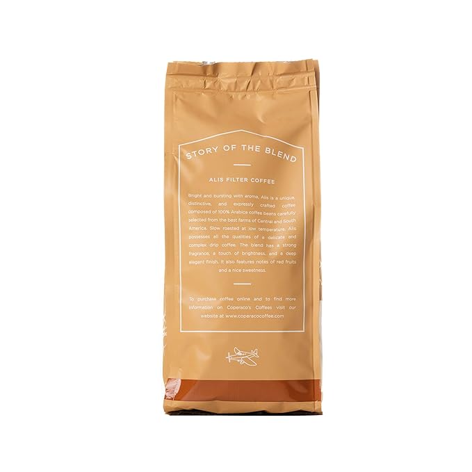 Coperaco Alis delicate and complex drip coffee Retail Freshly Whole Coffee Beans Medium-Dark Roast 1Kg